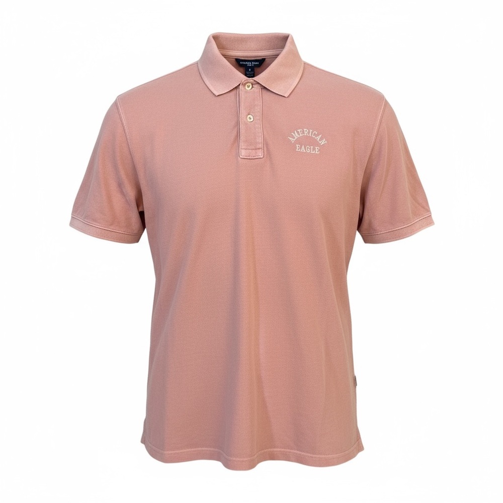 American Eagle Outfitters Super Soft Polo Short Sleeve Shirt Large - Picture 3 of 5